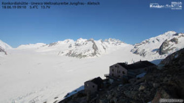 Imagen de vista previa de la cámara web Fieschertal - Konkordiahütte